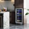 15 Inch 100 Can Built-in Freestanding Beverage Cooler Refrigerator -Silver